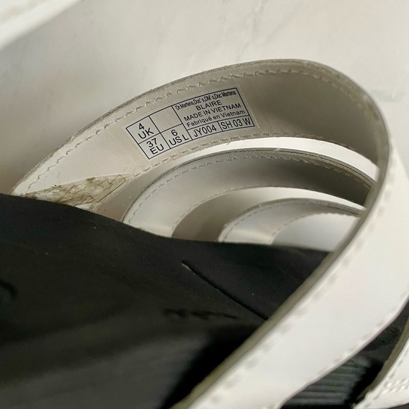 Doc Martens White Leather Platform Blaire Sandal Women’s Size 6 - Picture 7 of 8